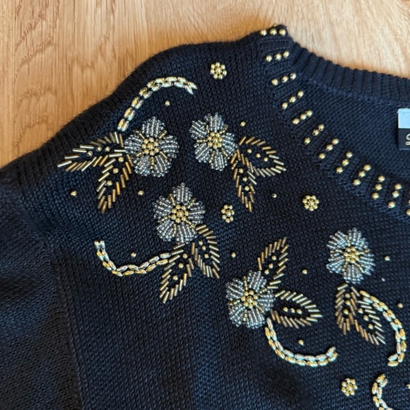 Vintage Dana Scott Beaded Sweater - Picture 7 of 8